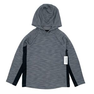 Boys Long Sleeve Two-Toned Mesh Performance Pullover Hoodie